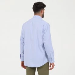 Ανδρικό πουκάμισο OCEAN SHARK 069-50/01 O.S. μπλε -Πλεκτά-Ζακέτες Εκπτώσεις 01 o.s. μπλε x1000 2