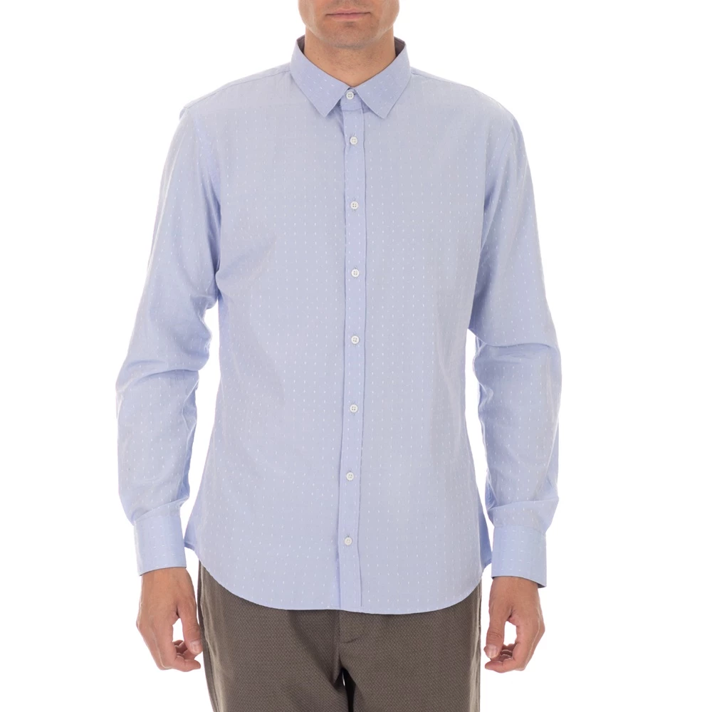 Ανδρικό πουκάμισο SSEINSE γαλάζιο 3 Ανδρικό πουκάμισο SSEINSE γαλάζιο