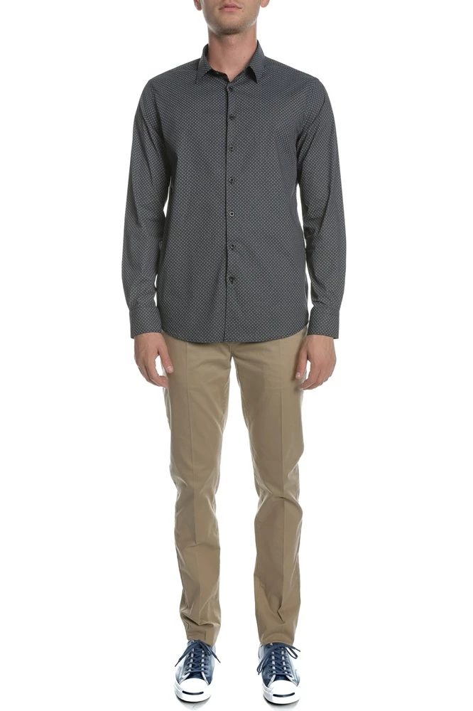 Ανδρικό πουκάμισο SSEINSE ανθρακί 4 Ανδρικό πουκάμισο SSEINSE ανθρακί - Image 2