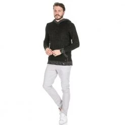 Ανδρικό πουλόβερ SSEINSE μαύρο -Πλεκτά-Ζακέτες Εκπτώσεις 1661529.0 71g0 4 sseinse ανδρικό πουλόβερ sseinse μαύρο x1000