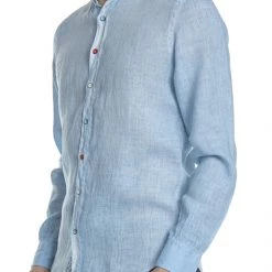 Ανδρικό μακρυμάνικο πουκάμισο λινό SSEINSE γαλάζιο -Πλεκτά-Ζακέτες Εκπτώσεις 1697743.0 0033 3 sseinse ανδρικό μακρυμάνικο πουκάμισο λινό sseinse γαλάζιο x1000