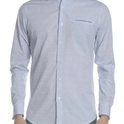 Ανδρικό μακρυμάνικο πουκάμισο SSEINSE γαλάζιο