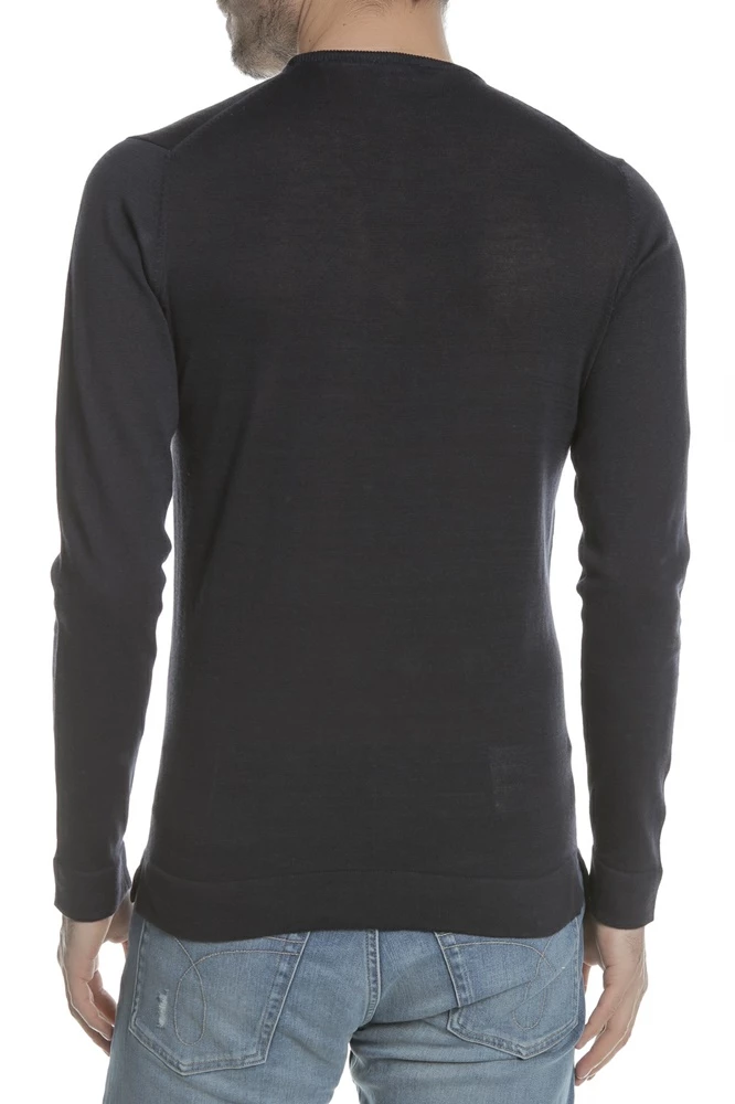 Ανδρική πλεκτή μπλούζα GIROCOLLO SSEINSE μπλε 7 Ανδρική πλεκτή μπλούζα GIROCOLLO SSEINSE μπλε - Image 5