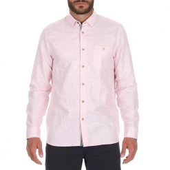 Ανδρικό πουκάμισο TED BAKER EMUU ροζ
