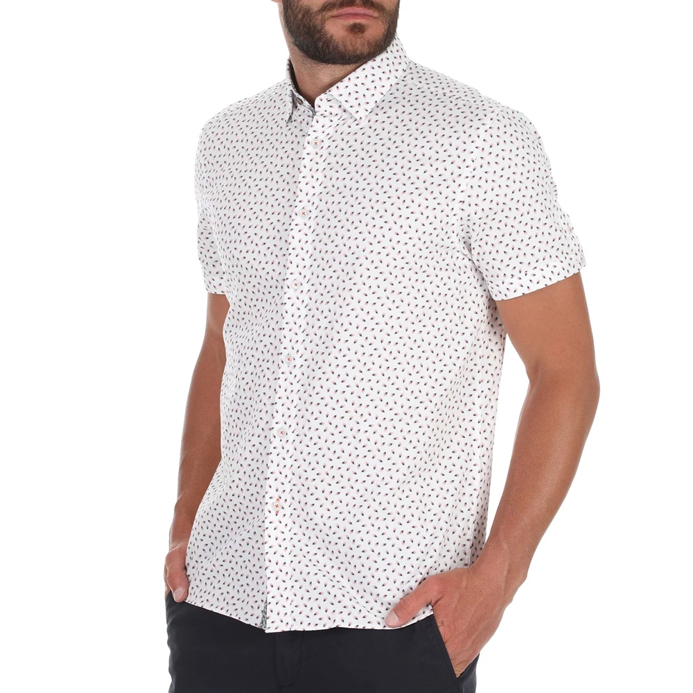 Ανδρικό πουκάμισο TED BAKER SLLORIS εκρού πορτοκαλί 4 Ανδρικό πουκάμισο TED BAKER SLLORIS εκρού πορτοκαλί - Image 2