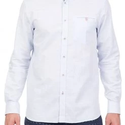 Ανδρικό μακρυμάνικο πουκάμισο TED BAKER RABBBT γαλάζιο