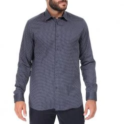Ανδρικό μακρυμάνικο πουκάμισο TED BAKER MERCI μπλε