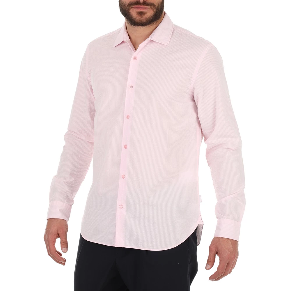 Ανδρικό πουκάμισο ORLEBAR BROWN Giles Seersucker C ροζ 4 Ανδρικό πουκάμισο ORLEBAR BROWN Giles Seersucker C ροζ - Image 2