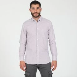 Ανδρικό πουκάμισο BOSS Casual Magneton μπλε λευκό