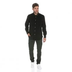 Ανδρικό κοτλέ πουκάμισο DORS μαύρο -Πλεκτά-Ζακέτες Εκπτώσεις 1764091.0 0010 4 dors ανδρικό κοτλέ πουκάμισο dors μαύρο x1000