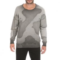 Ανδρική φούτερ μπλούζα BODYTALK SSM CAMO μαύρη γκρι