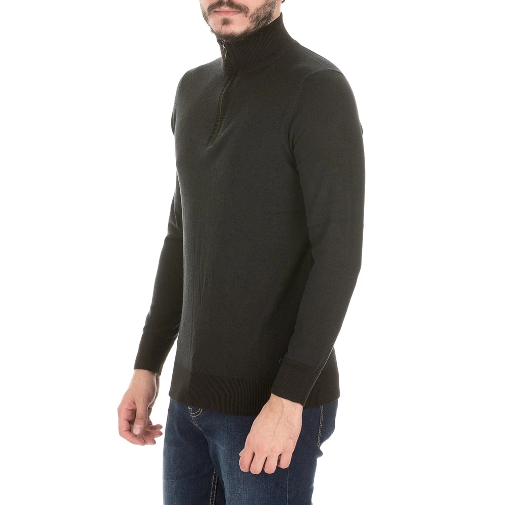 Ανδρική πλεκτή μπλούζα GREENWOOD μαύρη 4 Ανδρική πλεκτή μπλούζα GREENWOOD μαύρη - Image 2