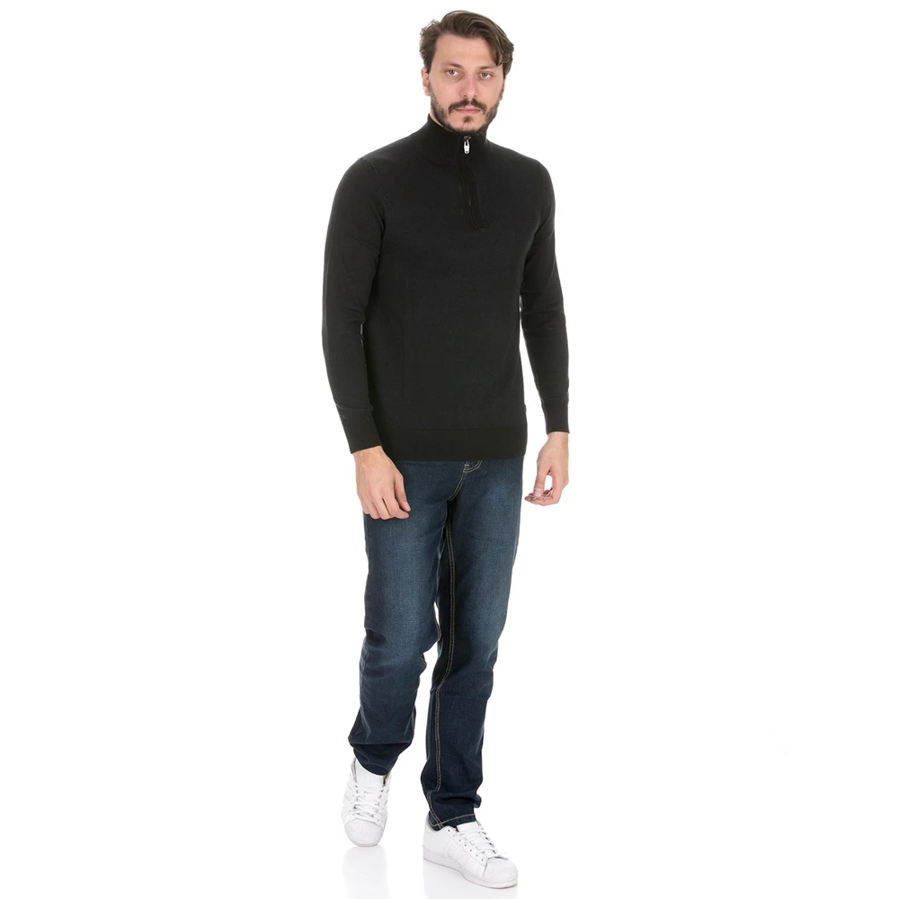 Ανδρική πλεκτή μπλούζα GREENWOOD μαύρη 6 Ανδρική πλεκτή μπλούζα GREENWOOD μαύρη - Image 4
