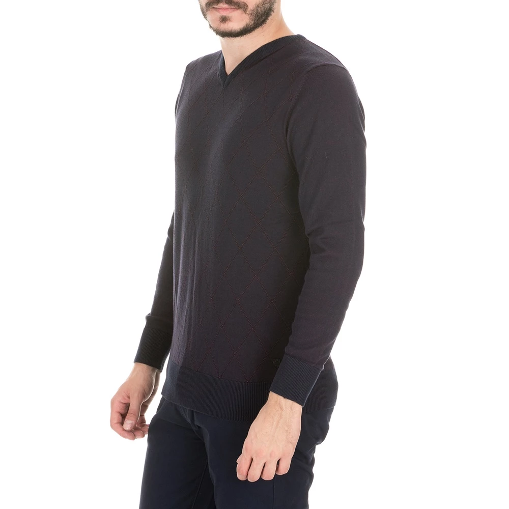 Ανδρική πλεκτή μπλούζα GREENWOOD μπλε 4 Ανδρική πλεκτή μπλούζα GREENWOOD μπλε - Image 2