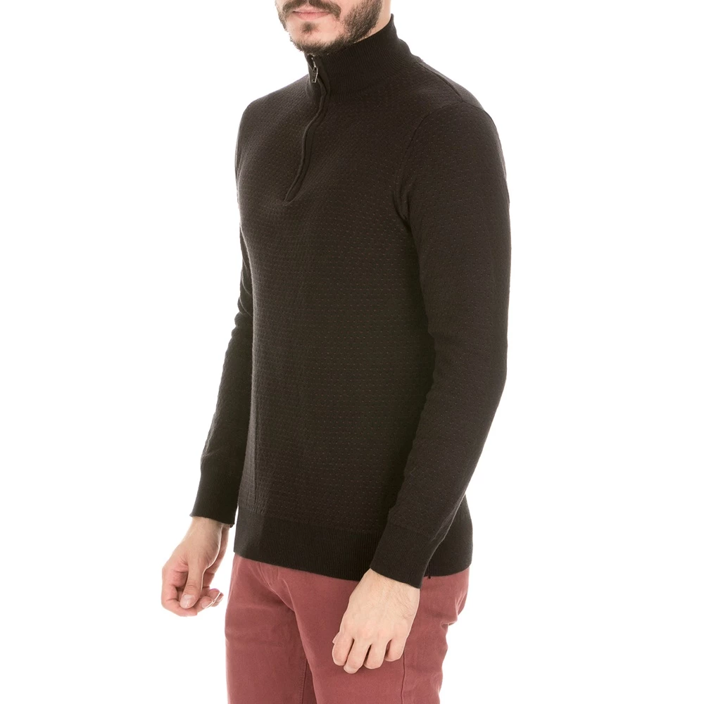 Ανδρική πλεκτή μπλούζα GREENWOOD μαύρη 4 Ανδρική πλεκτή μπλούζα GREENWOOD μαύρη - Image 2