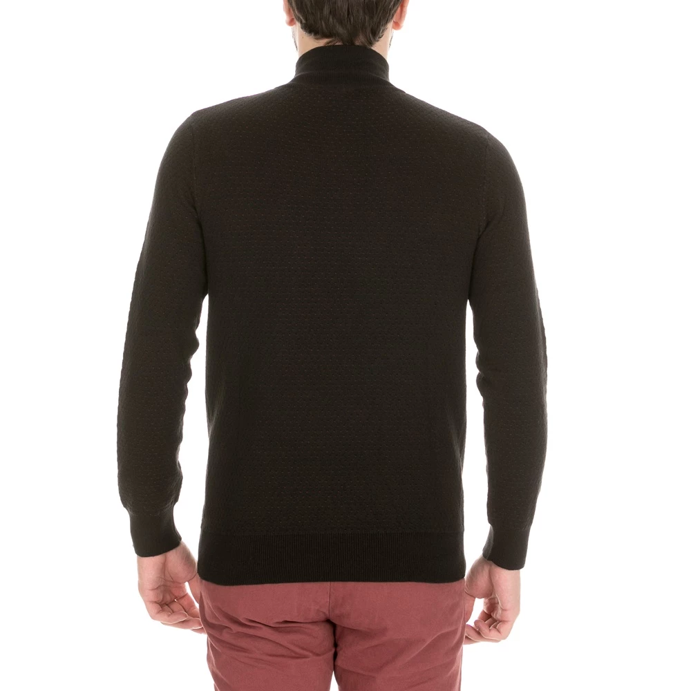 Ανδρική πλεκτή μπλούζα GREENWOOD μαύρη 5 Ανδρική πλεκτή μπλούζα GREENWOOD μαύρη - Image 3