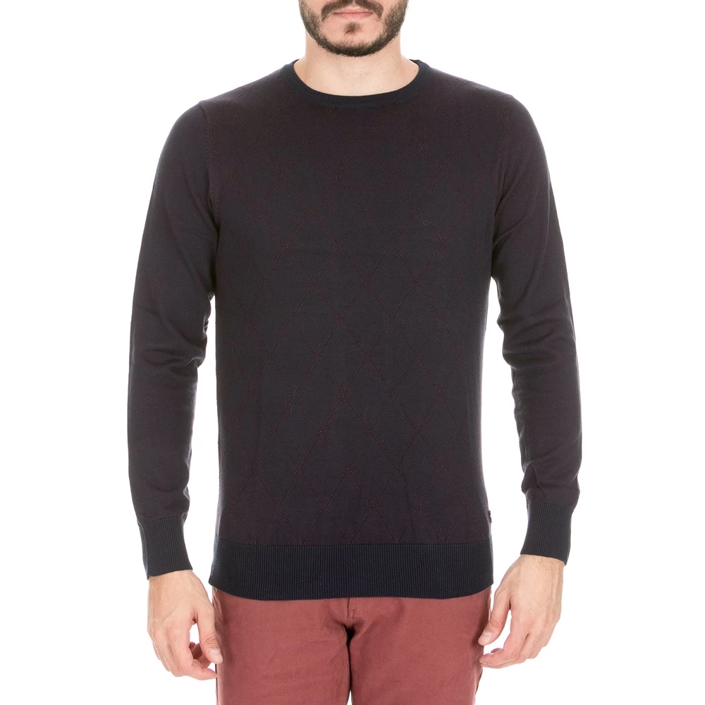 Ανδρική πλεκτή μπλούζα GREENWOOD μπλε 3 Ανδρική πλεκτή μπλούζα GREENWOOD μπλε