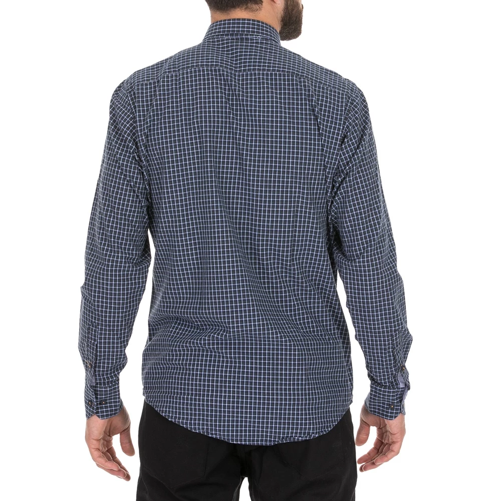 Ανδρικό πουκάμισο DORS καρό μπλε 5 Ανδρικό πουκάμισο DORS καρό μπλε - Image 3