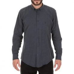 Ανδρικό πουκάμισο DORS καρό μπλε