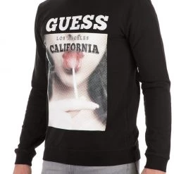 Ανδρική φούτερ μπλούζα GUESS μαύρη -Πλεκτά-Ζακέτες Εκπτώσεις 1780711.0 0071 2 guess ανδρική φούτερ μπλούζα guess μαύρη x1000
