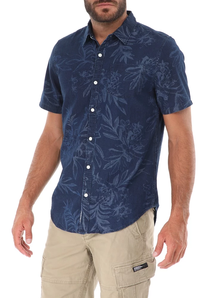 Ανδρικό πουκάμισο SUPERDRY D2 MIAMI LOOM BOX FIT μπλε 4 Ανδρικό πουκάμισο SUPERDRY D2 MIAMI LOOM BOX FIT μπλε - Image 2