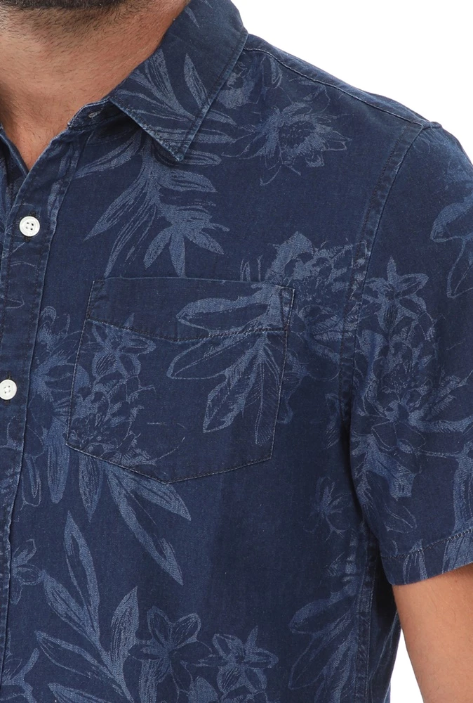 Ανδρικό πουκάμισο SUPERDRY D2 MIAMI LOOM BOX FIT μπλε 6 Ανδρικό πουκάμισο SUPERDRY D2 MIAMI LOOM BOX FIT μπλε - Image 4