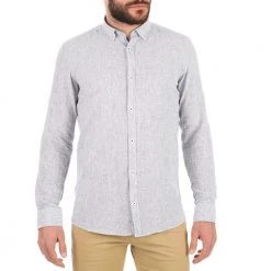 Ανδρικό πουκάμισο DORS γαλάζιο ριγέ