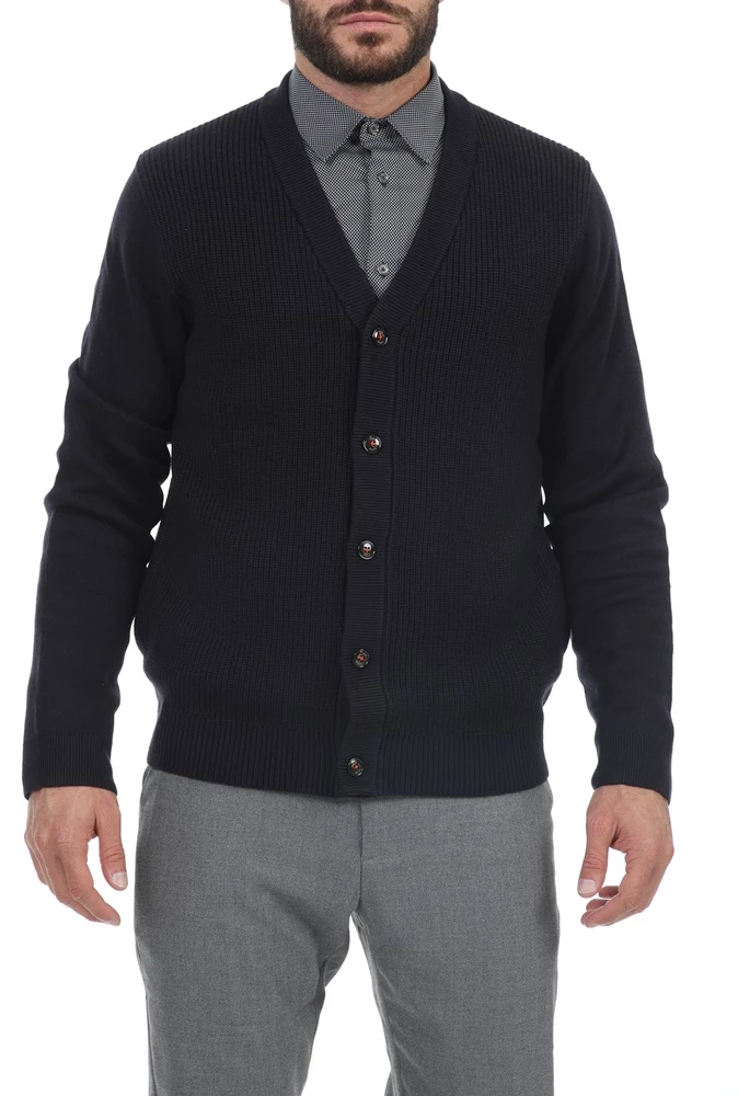 Ανδρική πλεκτή ζακέτα TED BAKER KARDI μπλε 3 Ανδρική πλεκτή ζακέτα TED BAKER KARDI μπλε