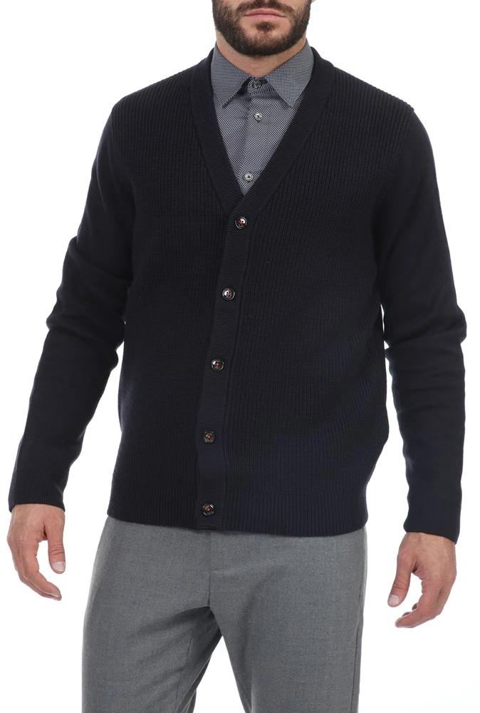 Ανδρική πλεκτή ζακέτα TED BAKER KARDI μπλε 4 Ανδρική πλεκτή ζακέτα TED BAKER KARDI μπλε - Image 2