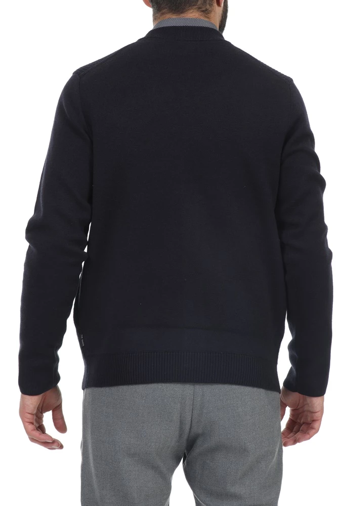 Ανδρική πλεκτή ζακέτα TED BAKER KARDI μπλε 5 Ανδρική πλεκτή ζακέτα TED BAKER KARDI μπλε - Image 3