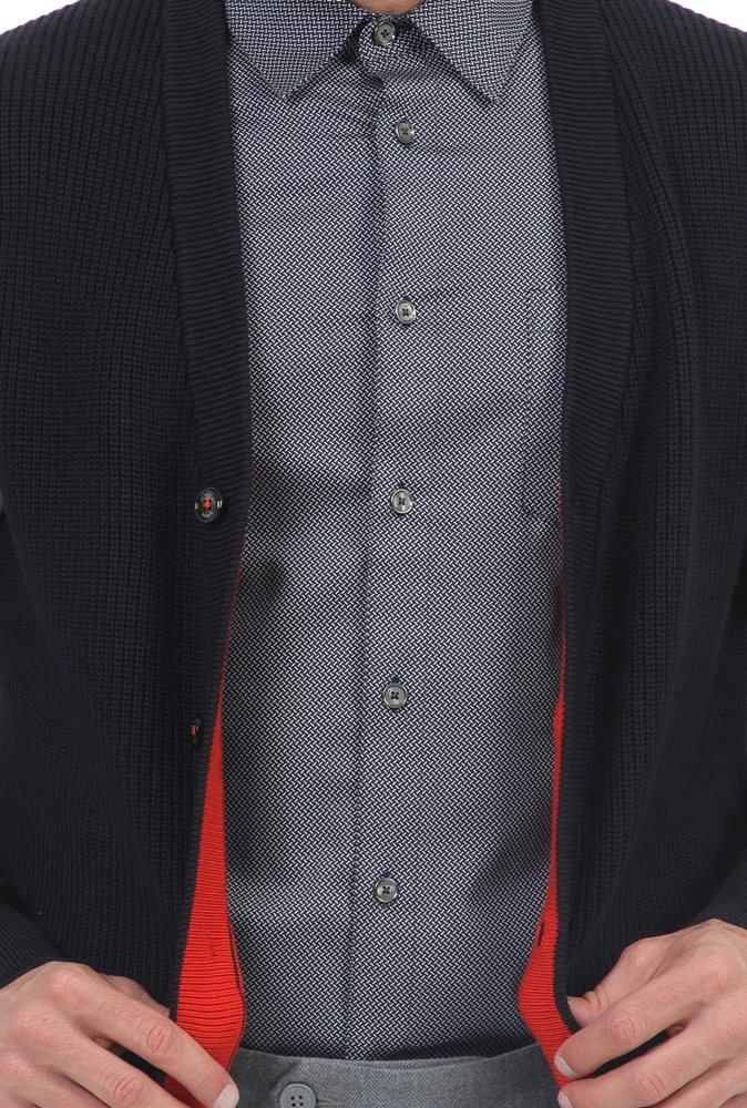 Ανδρική πλεκτή ζακέτα TED BAKER KARDI μπλε 6 Ανδρική πλεκτή ζακέτα TED BAKER KARDI μπλε - Image 4