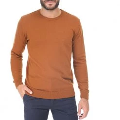 Ανδρική πλεκτή μπλούζα DORS πορτοκαλί