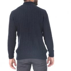 Ανδρικό πλεκτό πουλόβερ με ψηλό γιακά DORS μπλε -Πλεκτά-Ζακέτες Εκπτώσεις 1800443.0 0021 3 dors ανδρικό πλεκτό πουλόβερ με ψηλό γιακά dors μπλε x1000