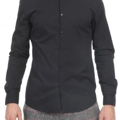 Ανδρικό πουκάμισο GAUDI μαύρο