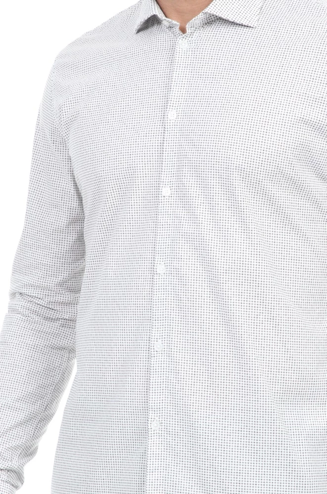 Ανδρικό πουκάμισο GAUDI γκρι καφέ 6 Ανδρικό πουκάμισο GAUDI γκρι καφέ - Image 4