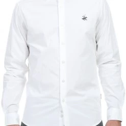 Ανδρικό πουκάμισο BEVERLY HILLS POLO CLUB λευκό