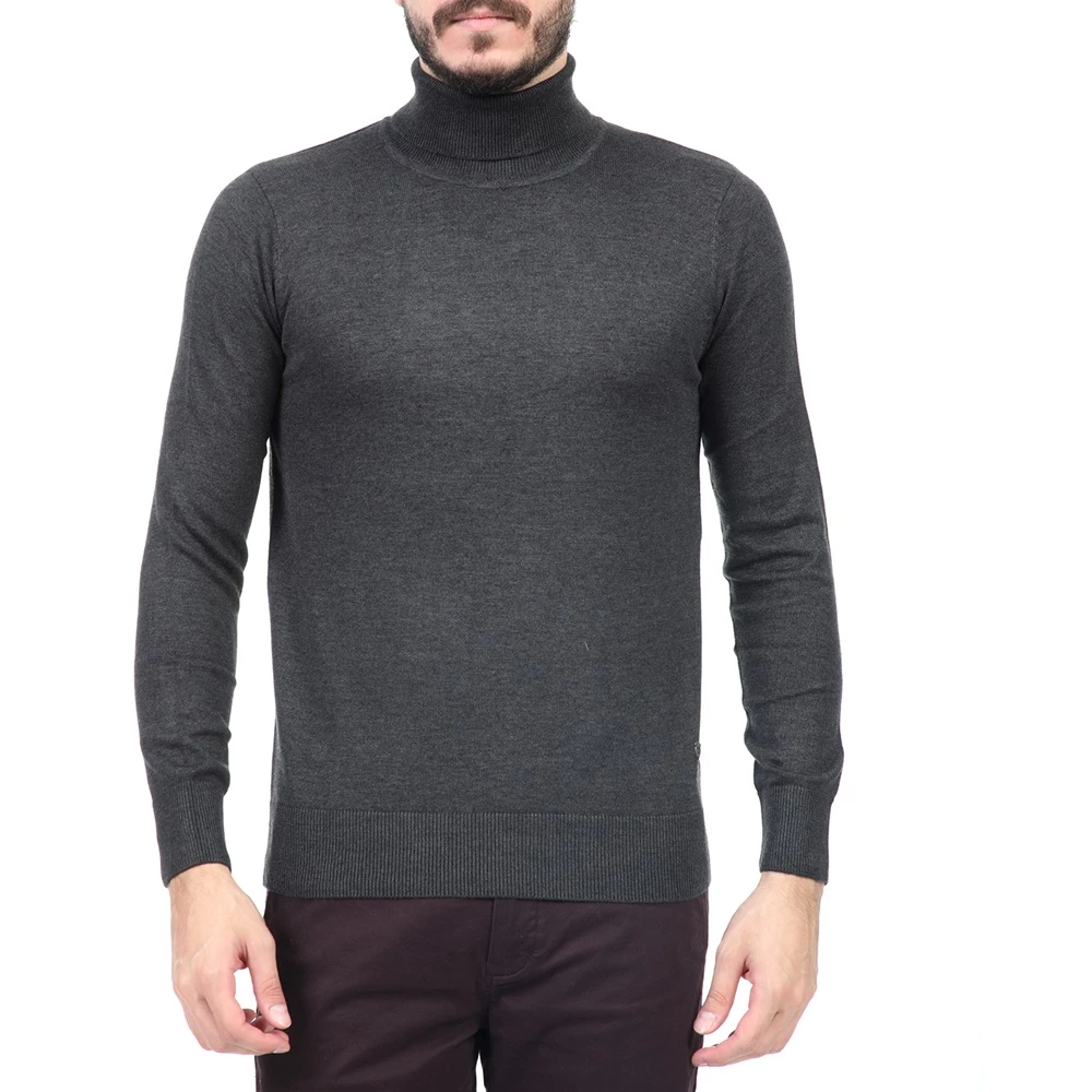 Ανδρική πλεκτή μπλούζα ζιβάγκο GREENWOOD ανθρακί 3 Ανδρική πλεκτή μπλούζα ζιβάγκο GREENWOOD ανθρακί