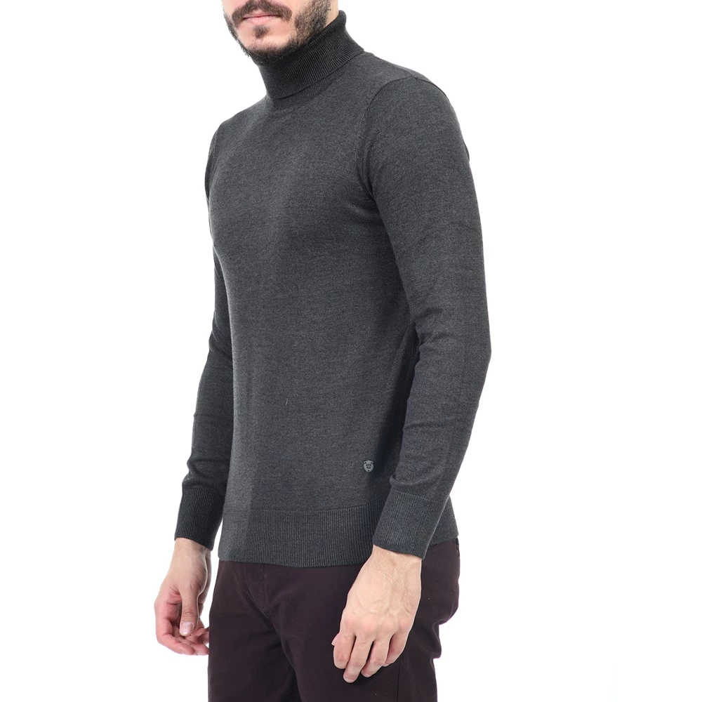 Ανδρική πλεκτή μπλούζα ζιβάγκο GREENWOOD ανθρακί 4 Ανδρική πλεκτή μπλούζα ζιβάγκο GREENWOOD ανθρακί - Image 2
