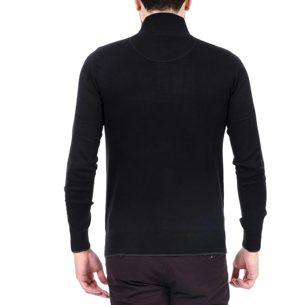 Ανδρική πλεκτή μπλούζα GREENWOOD μαύρη 5 Ανδρική πλεκτή μπλούζα GREENWOOD μαύρη - Image 3