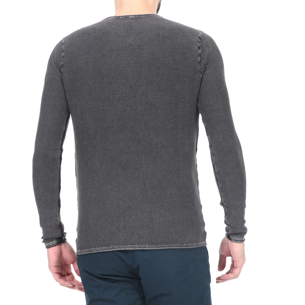 Ανδρική πλεκτή μπλούζα BATTERY μαύρη 5 Ανδρική πλεκτή μπλούζα BATTERY μαύρη - Image 3