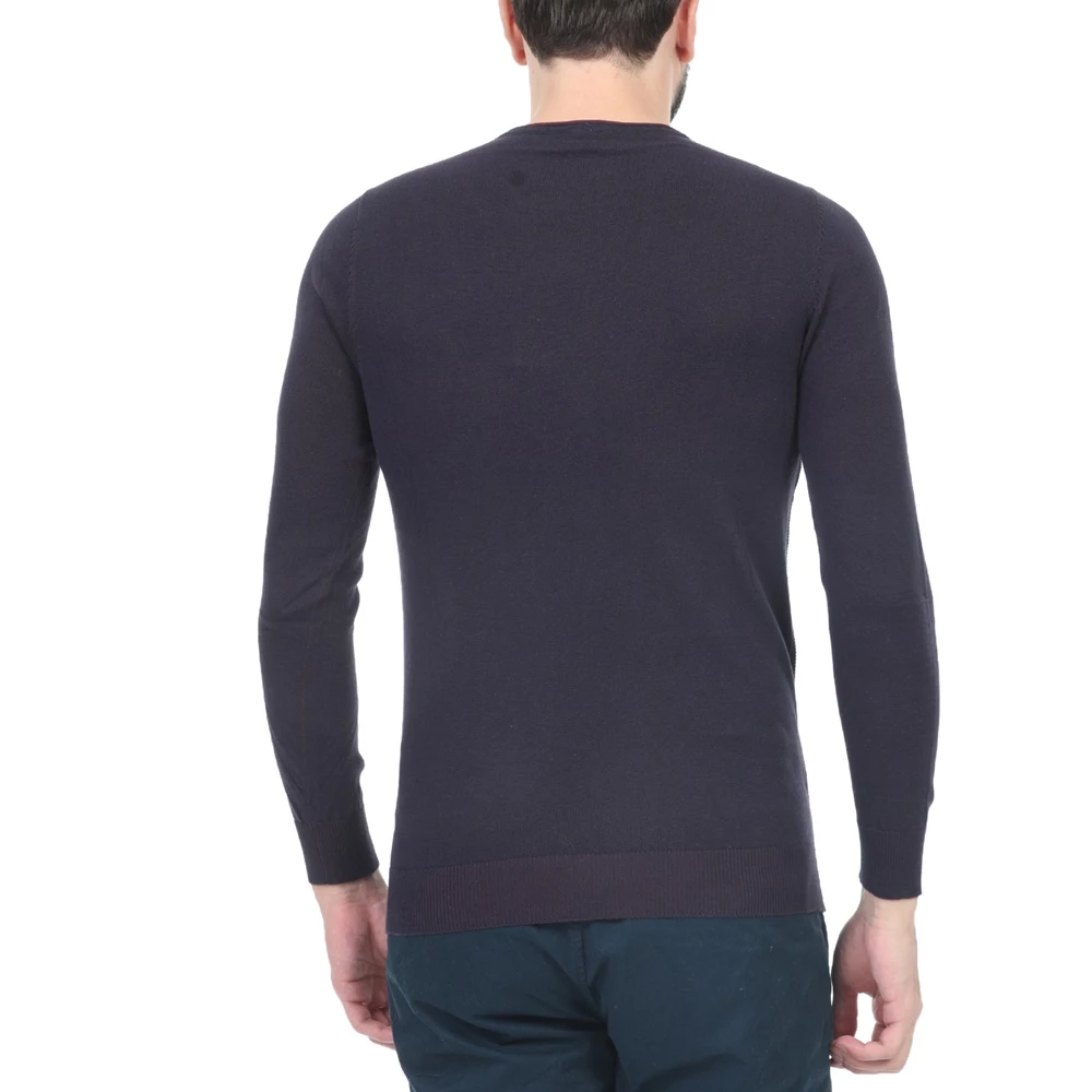 Ανδρική πλεκτή μπλούζα BATTERY μπορντό 5 Ανδρική πλεκτή μπλούζα BATTERY μπορντό - Image 3