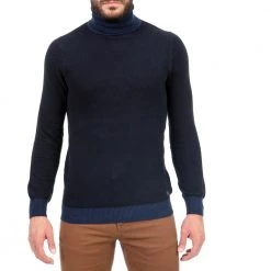 Ανδρική πλεκτή μπλούζα OCEAN SHARK μπλε