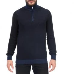 Ανδρική πλεκτή μπλούζα OCEAN SHARK μπλε