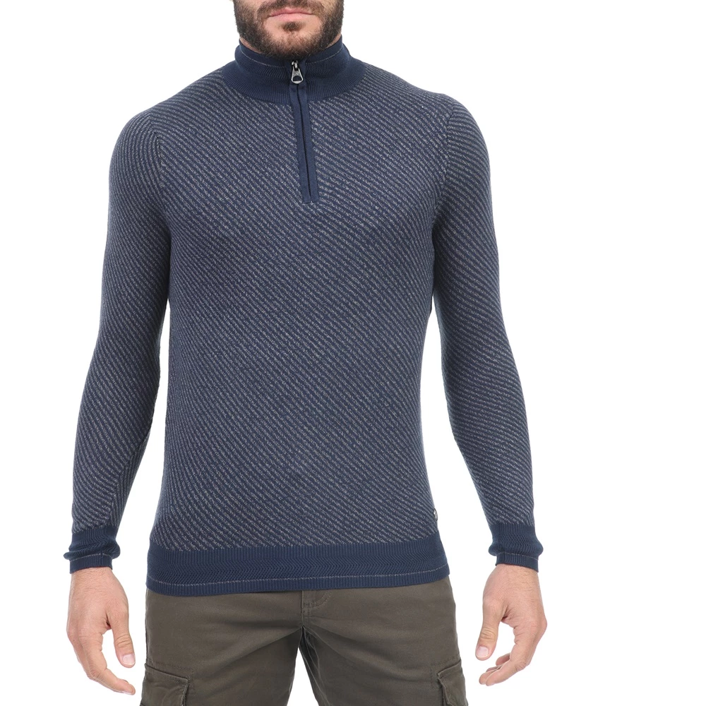 Ανδρική πλεκτή μπλούζα OCEAN SHARK μπλε 3 Ανδρική πλεκτή μπλούζα OCEAN SHARK μπλε