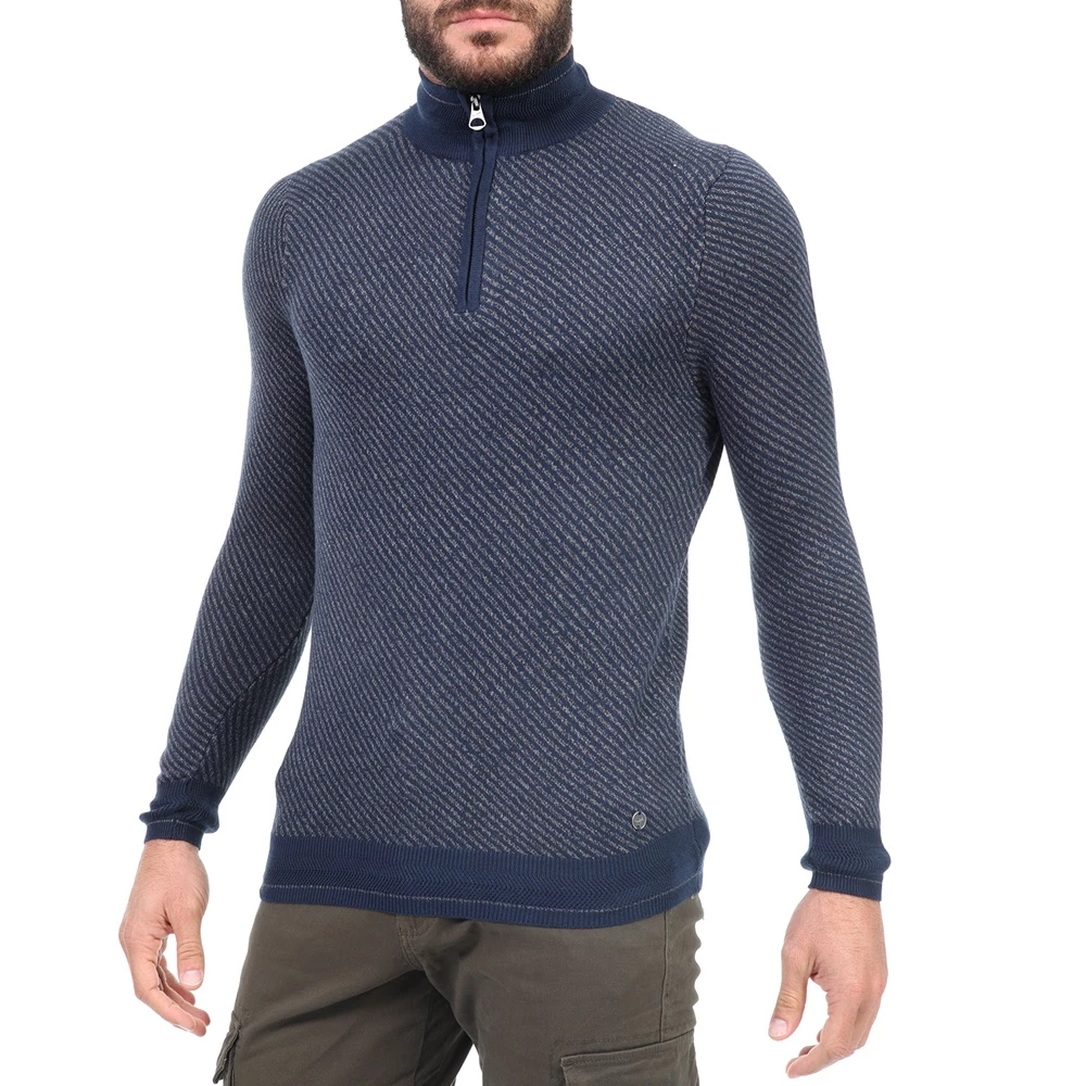 Ανδρική πλεκτή μπλούζα OCEAN SHARK μπλε 4 Ανδρική πλεκτή μπλούζα OCEAN SHARK μπλε - Image 2