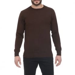Ανδρικό πουλόβερ RUN καφέ
