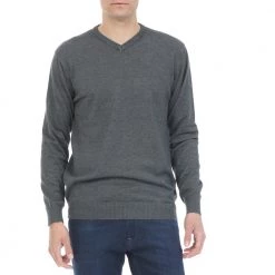 Ανδρικό πουλόβερ RUN γκρι