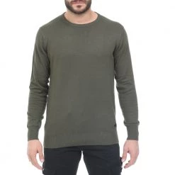 Ανδρική πλεκτή μπλούζα CATAMARAN SAILWEAR χακί (μεγάλα μεγέθη)