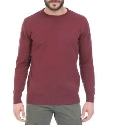 Ανδρική πλεκτή μπλούζα CATAMARAN SAILWEAR μπορντό (μεγάλα μεγέθη