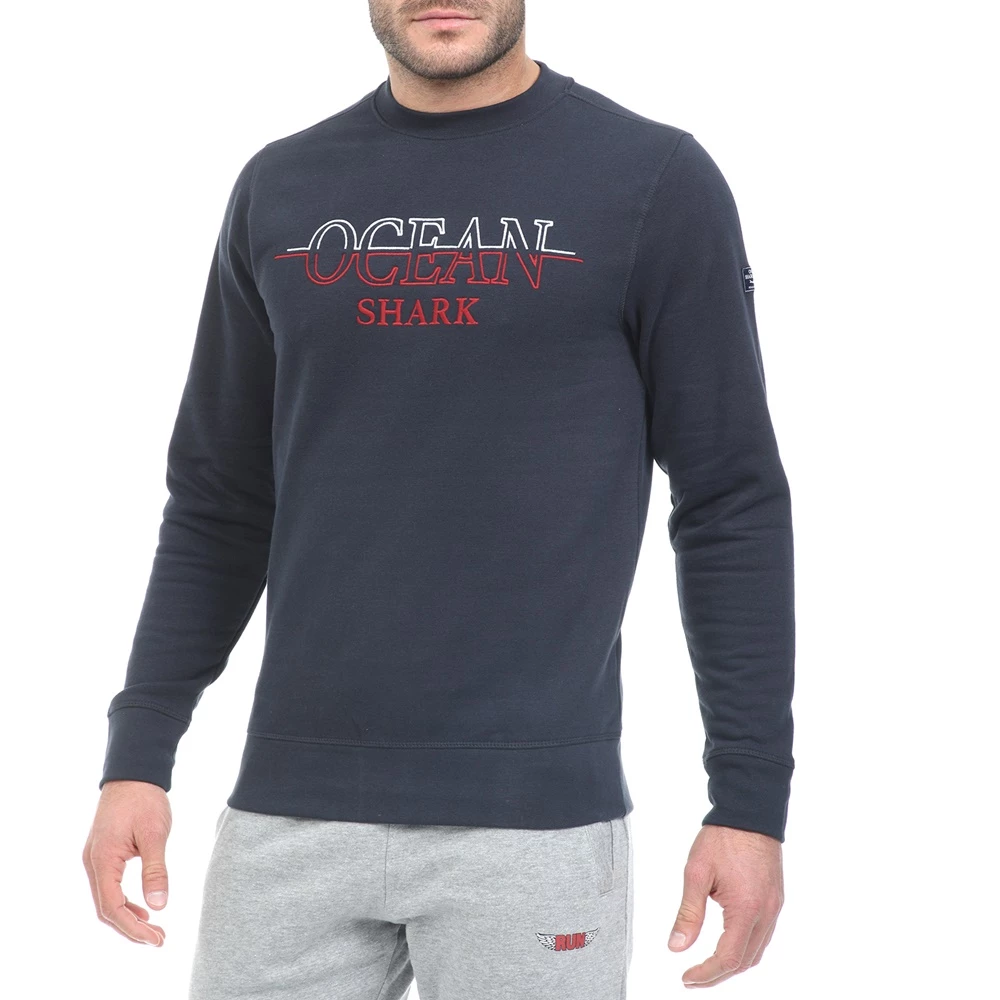 Ανδρική φούτερ μπλούζα OCEAN SHARK μπλε 4 Ανδρική φούτερ μπλούζα OCEAN SHARK μπλε - Image 2